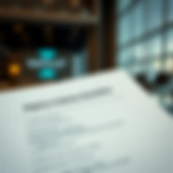 A checklist of eligibility criteria for bank account applicants
