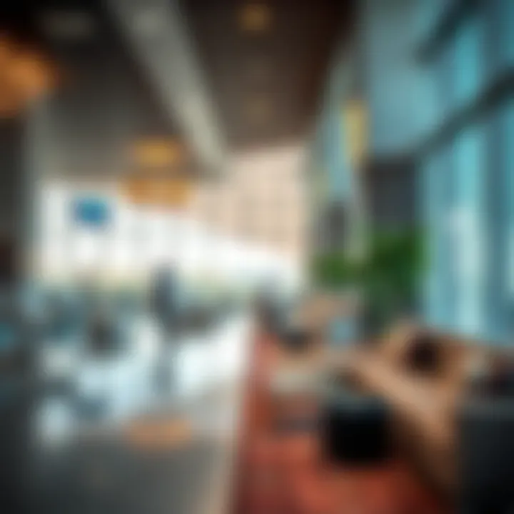 Relaxing ambiance of a Dubai airport lounge