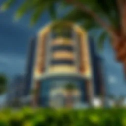 Stunning facade of the Al Awar Building highlighting modern architecture