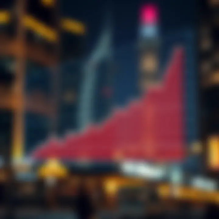 Market trend graph showcasing real estate dynamics in Dubai