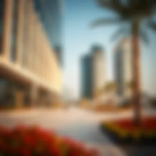 Exterior view showcasing the modern architecture of Al Garhoud Business Center