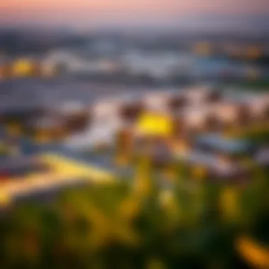 Panoramic view of Al Khail Heights showcasing modern architecture