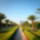 Tranquil pathways of Al Moshirf Ladies Park