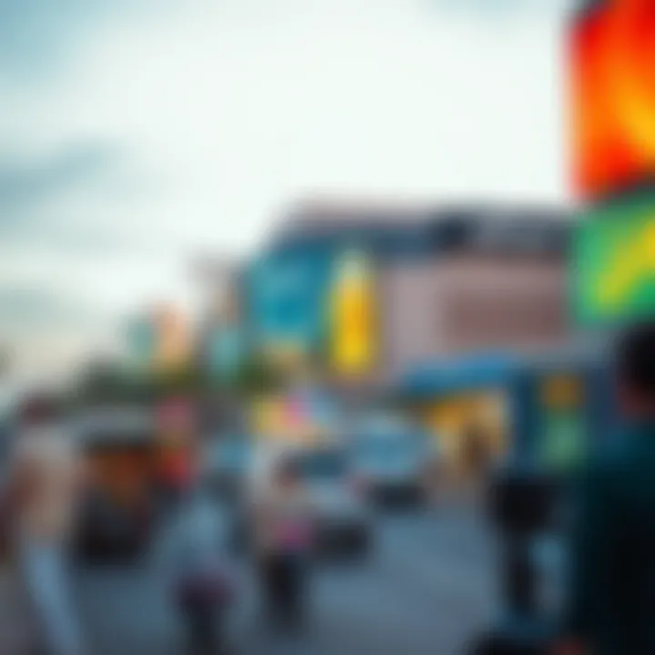 Commercial Activity on شارع القدرة Vibrant commercial activity along شارع القدرة highlighting its economic significance.