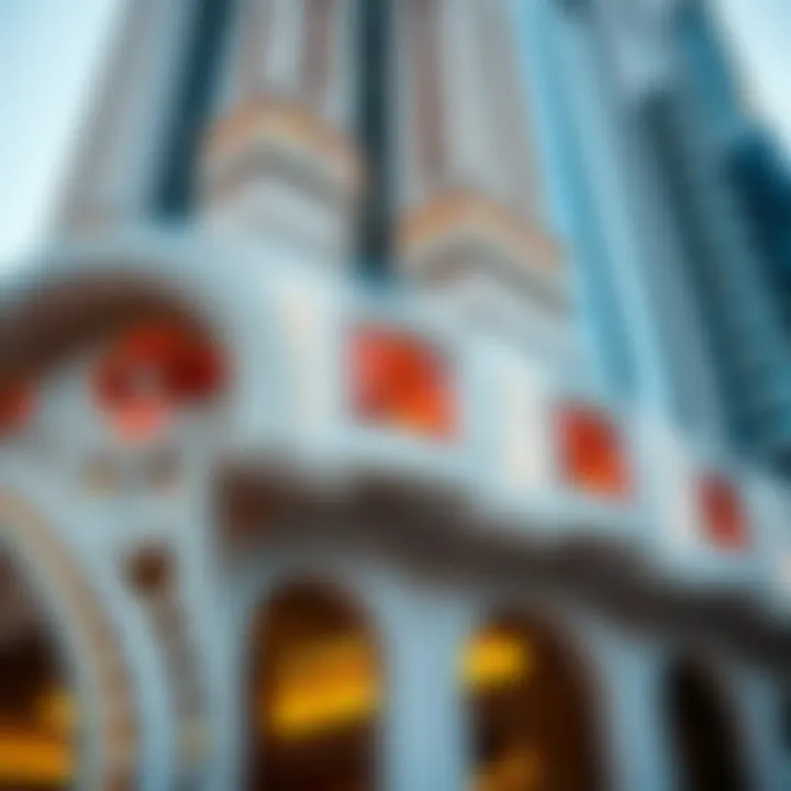 Intricate Design Elements of Al Razi Building 64 Architectural details of Al Razi Building 64 highlighting its design