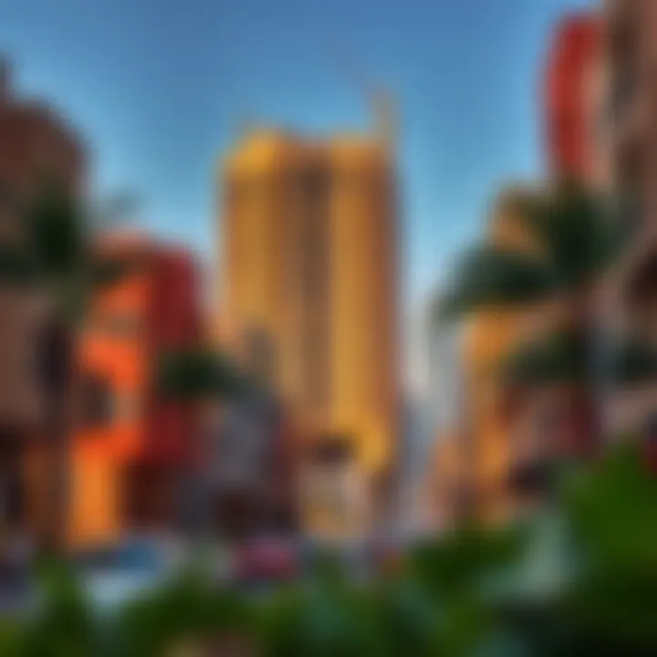 The Vibrant Neighborhood Surrounding Al Razi Building 64 Surrounding neighborhood featuring Al Razi Building 64