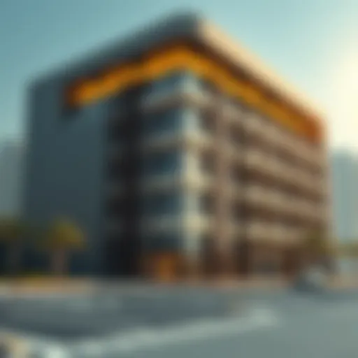 A stunning view of the Al Sayegh Building showcasing its modern architecture