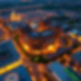 Aerial view of Alqana showcasing modern architecture