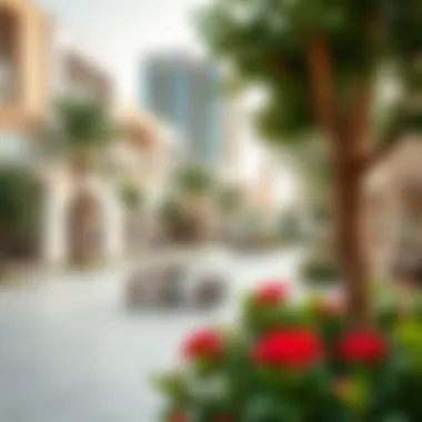 Vibrant community spaces within Alqana