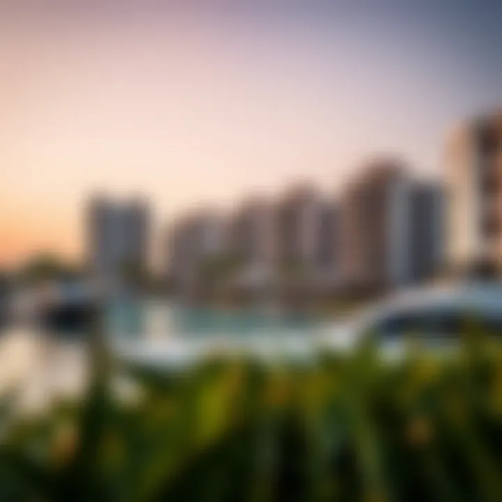 Luxurious waterfront amenities at Alqana