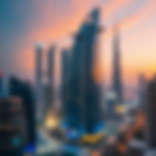 Vibrant skyline of مركز الرقه showcasing modern architecture