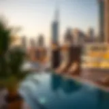 Overview of Dubai skyline showcasing luxury properties