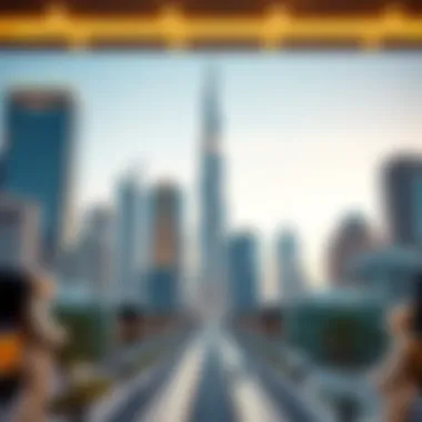 Visualization of global economic factors influencing Dubai's market