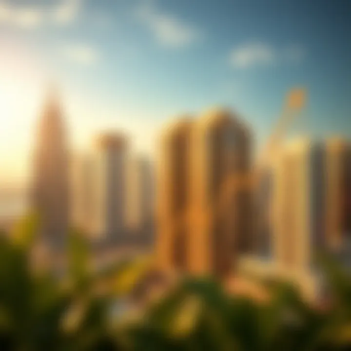 Graph illustrating the upward trend in Dubai real estate sales