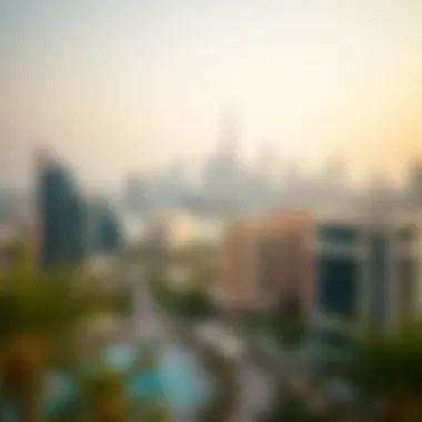 Scenic view of Dubai skyline from API Tecom Residency