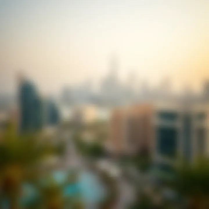 Scenic view of Dubai skyline from API Tecom Residency