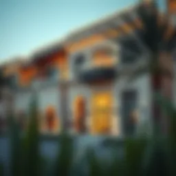 Exterior view of Arab Suites showcasing architectural elegance
