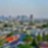 Urban skyline of Abu Dhabi showcasing residential areas