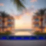 Stunning view of Azizi Beach Oasis showcasing luxury residences