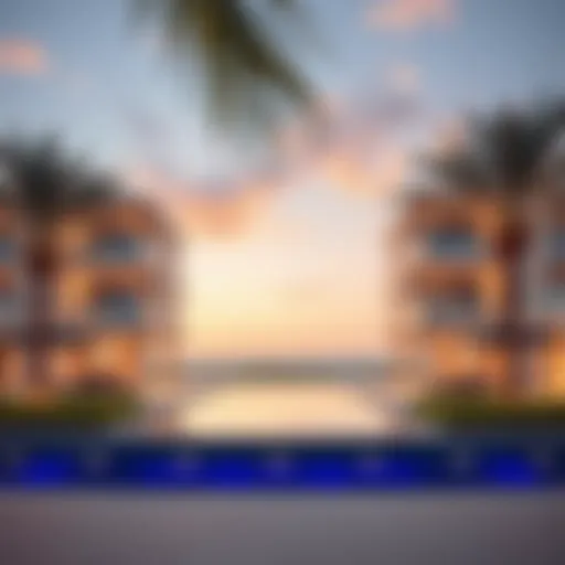 Stunning view of Azizi Beach Oasis showcasing luxury residences