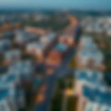 Vibrant Neighborhood of Azizi Freesia Aerial view of the community surrounding Azizi Freesia highlighting amenities