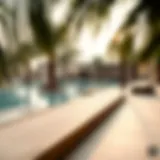 Serene view of the Bab Al Shams pool