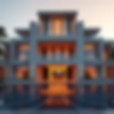 Stunning architectural design of modern mansion