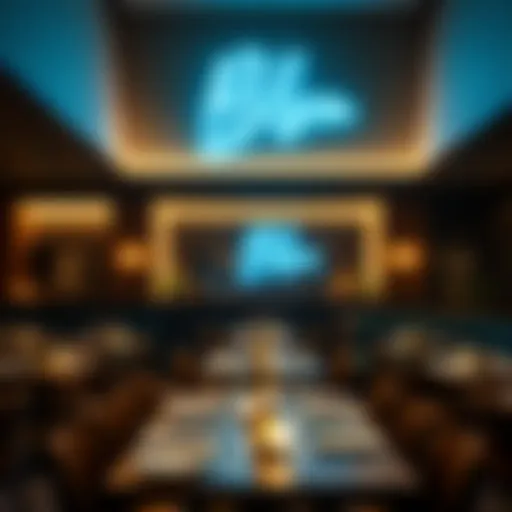 The inviting ambiance of Blu Pizzeria