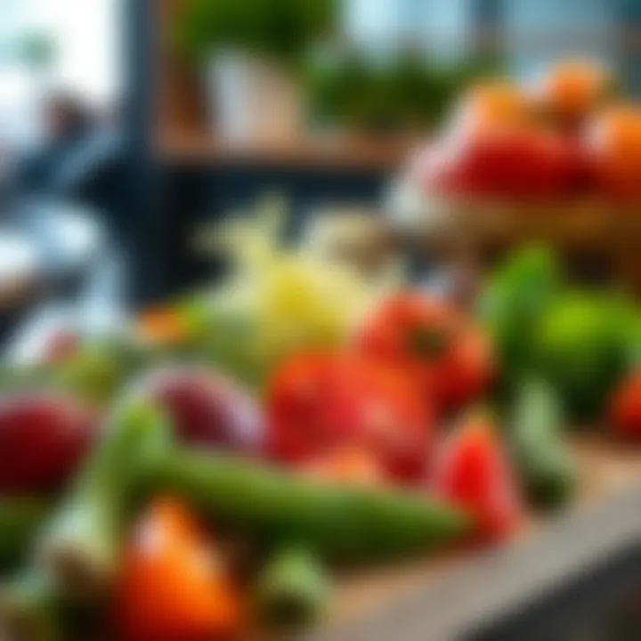 Fresh ingredients used in Blu Pizzeria's dishes