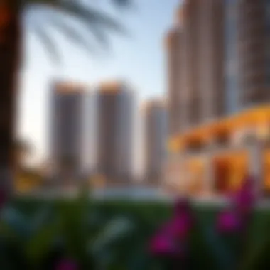 Luxury Living on Bluewaters Island Luxurious residential buildings on Bluewaters Island with vibrant surroundings.