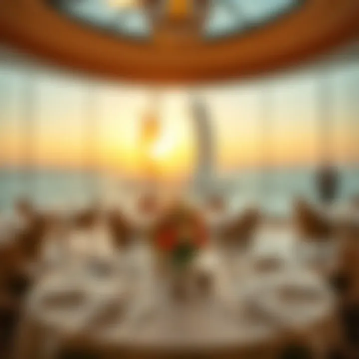 Exquisite dining setup inside Burj Al Arab restaurant