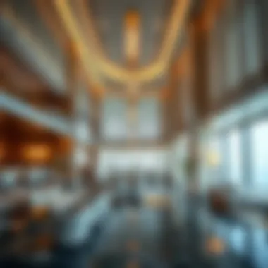 Luxurious Amenities Inside Burj Al Nahda Building Interior shot of the Burj Al Nahda Building highlighting luxurious amenities
