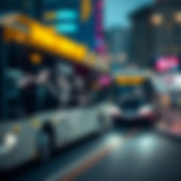 Bus Routes Connecting Dubai and Sharjah Map illustrating various bus routes between Dubai and Sharjah.