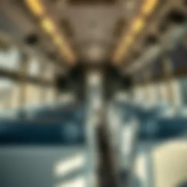 Comfort and Amenities in Dubai to Sharjah Buses Luxurious bus interior showcasing comfort and amenities.