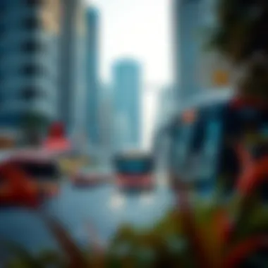 Impact of Bus Services on Urban Development Urban landscape showcasing the impact of bus services on real estate.