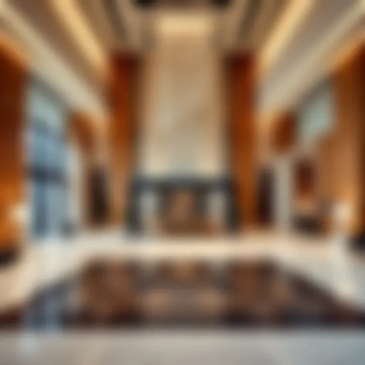 Capital Bay Tower B Lobby Luxurious lobby area of Capital Bay Tower B highlighting elegant design elements