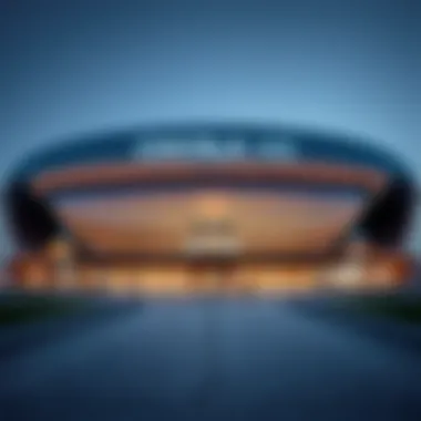 Stunning architectural view of Cocola Arena showcasing its modern design