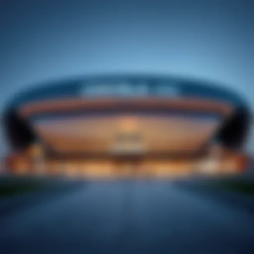 Stunning architectural view of Cocola Arena showcasing its modern design