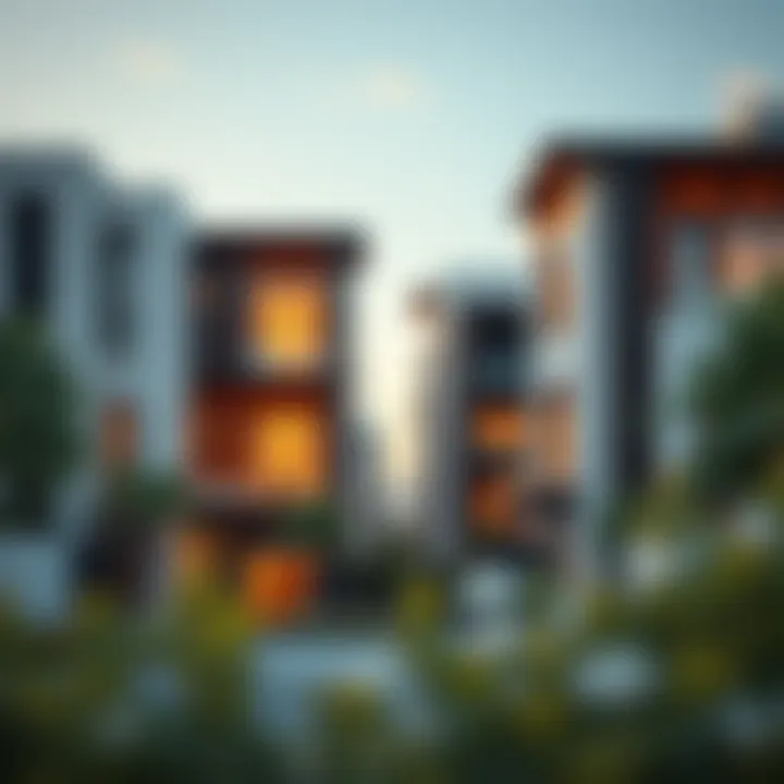 Modern architectural designs in Dubai's residential zones