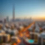 Stunning skyline view of Dubai's residential areas