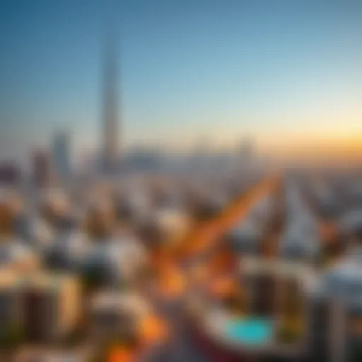 Stunning skyline view of Dubai's residential areas