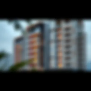 Modern residential buildings in البراحة illustrating the evolving real estate market