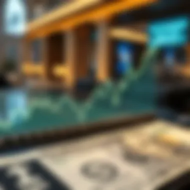 Exchange Rate Trends Graph illustrating currency exchange rate trends between USD and AED