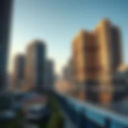High-rise buildings representing Dubai's real estate market