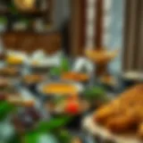 An elegant spread of traditional Emirati dishes showcasing rich flavors and textures