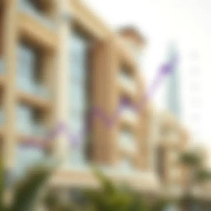 Graph illustrating property price trends in Dar Al Karama