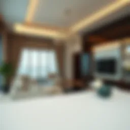 Luxury apartment interior showcasing modern design