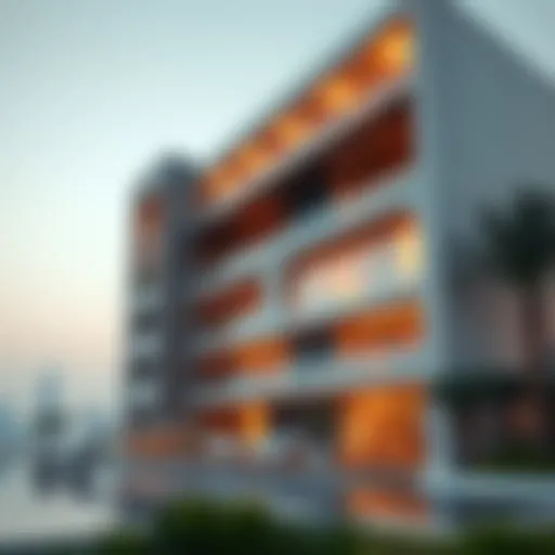 Exterior view of the most luxurious apartment in Dubai showcasing modern architecture