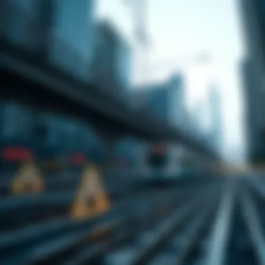 Diagram illustrating the impact of Dubai Metro on urban real estate development.