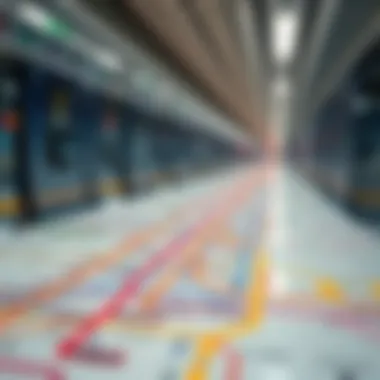 Metro map highlighting new routes